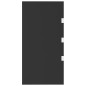 vidaXL Panel lateral dosel de puerta vidrio templado negro 50x100 cm vidaXL Panel lateral dosel de puerta vidrio templado negro 50x100 cm