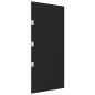 vidaXL Panel lateral dosel de puerta vidrio templado negro 50x100 cm vidaXL Panel lateral dosel de puerta vidrio templado negro 50x100 cm