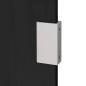 vidaXL Panel lateral dosel de puerta vidrio templado negro 50x100 cm vidaXL Panel lateral dosel de puerta vidrio templado negro 50x100 cm