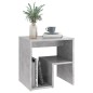 vidaXL Mesitas de noche 2 uds contrachapada gris hormigón 40x30x40 cm vidaXL Mesitas de noche 2 uds contrachapada gris hormigón 40x30x40 cm