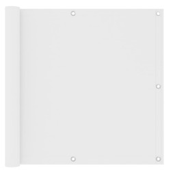vidaXL Toldo para balcón tela oxford blanco 90x600 cm