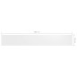 vidaXL Toldo para balcón tela oxford blanco 90x600 cm vidaXL Toldo para balcón tela oxford blanco 90x600 cm