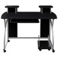 vidaXL Escritorio ordenador madera contrachapada negro 110x52x88,5 cm vidaXL Escritorio ordenador madera contrachapada negro 110x52x88,5 cm