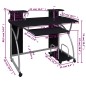 vidaXL Escritorio ordenador madera contrachapada negro 110x52x88,5 cm vidaXL Escritorio ordenador madera contrachapada negro 110x52x88,5 cm