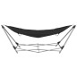 vidaXL Hamaca con soporte plegable negra vidaXL Hamaca con soporte plegable negra