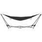 vidaXL Hamaca con soporte plegable negra vidaXL Hamaca con soporte plegable negra