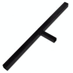 vidaXL Taladro de tierra con mango doble espiral acero negro 80 mm