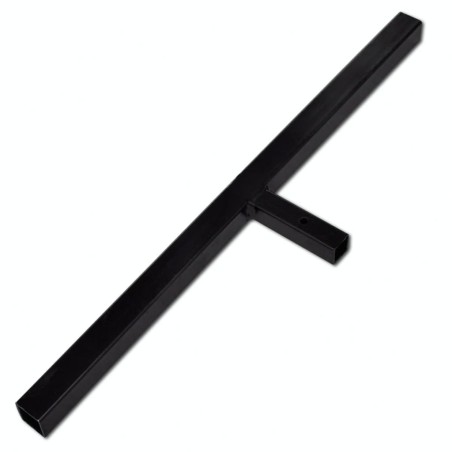 vidaXL Taladro de tierra con mango doble espiral acero negro 80 mm