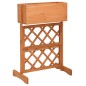 vidaXL Jardinera enrejada de jardín madera abeto naranja 45x30x74 cm vidaXL Jardinera enrejada de jardín madera abeto naranja 45x30x74 cm