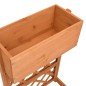 vidaXL Jardinera enrejada de jardín madera abeto naranja 45x30x74 cm vidaXL Jardinera enrejada de jardín madera abeto naranja 45x30x74 cm