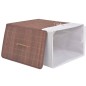 vidaXL Cesto de la ropa de bambú rectangular marrón vidaXL Cesto de la ropa de bambú rectangular marrón