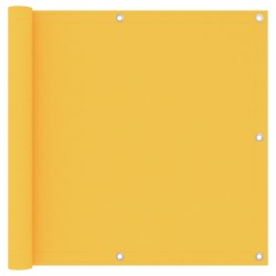 vidaXL Toldo para balcón tela oxford amarillo 90x300 cm