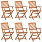 vidaXL Set de comedor de jardín 7 piezas madera maciza de acacia vidaXL Set de comedor de jardín 7 piezas madera maciza de acacia