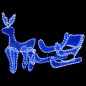 vidaXL Reno y trineo de Navidad con malla 432 LED vidaXL Reno y trineo de Navidad con malla 432 LED
