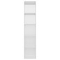 vidaXL Estantería madera contrachapada blanco brillante 40x30x189 cm