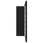 vidaXL Armario espejo de baño con luz LED acrílico negro 80x12x45 cm vidaXL Armario espejo de baño con luz LED acrílico negro 80x12x45 cm