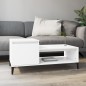 vidaXL Mesa de centro madera contrachapada blanco 100x50x45 cm vidaXL Mesa de centro madera contrachapada blanco 100x50x45 cm