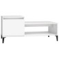 vidaXL Mesa de centro madera contrachapada blanco 100x50x45 cm vidaXL Mesa de centro madera contrachapada blanco 100x50x45 cm