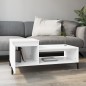 vidaXL Mesa de centro madera contrachapada blanco 100x50x45 cm vidaXL Mesa de centro madera contrachapada blanco 100x50x45 cm