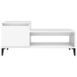 vidaXL Mesa de centro madera contrachapada blanco 100x50x45 cm vidaXL Mesa de centro madera contrachapada blanco 100x50x45 cm