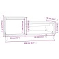 vidaXL Mesa de centro madera contrachapada blanco 100x50x45 cm vidaXL Mesa de centro madera contrachapada blanco 100x50x45 cm