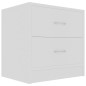 vidaXL Mesita de noche madera contrachapada blanco 40x30x40 cm vidaXL Mesita de noche madera contrachapada blanco 40x30x40 cm