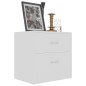 vidaXL Mesita de noche madera contrachapada blanco 40x30x40 cm vidaXL Mesita de noche madera contrachapada blanco 40x30x40 cm