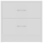 vidaXL Mesita de noche madera contrachapada blanco 40x30x40 cm vidaXL Mesita de noche madera contrachapada blanco 40x30x40 cm