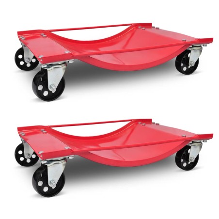 vidaXL Carritos de transporte de coches 2 unidades