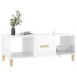vidaXL Mesa de centro madera contrachapada blanco brillo 102x50x40 cm vidaXL Mesa de centro madera contrachapada blanco brillo 102x50x40 cm