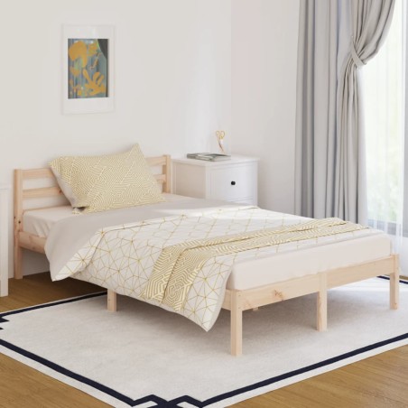 vidaXL Estructura de cama madera maciza de pino 120x200 cm