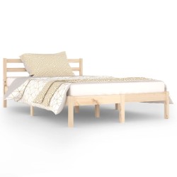 vidaXL Estructura de cama madera maciza de pino 120x200 cm