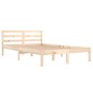 vidaXL Estructura de cama madera maciza de pino 120x200 cm