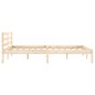 vidaXL Estructura de cama madera maciza de pino 120x200 cm