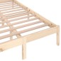 vidaXL Estructura de cama madera maciza de pino 120x200 cm