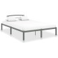 vidaXL Estructura de cama de metal gris 120x200 cm