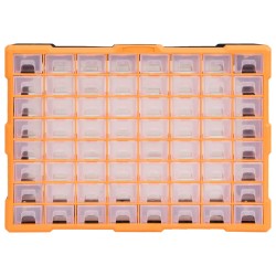 vidaXL Organizador multicajones con 64 cajones 52x16x37,5 cm
