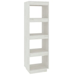 vidaXL Estantería/divisor de espacios madera pino blanco 40x35x135 cm