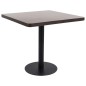 vidaXL Mesa bistró MDF marrón oscuro 80x80 cm vidaXL Mesa bistró MDF marrón oscuro 80x80 cm