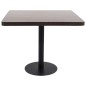 vidaXL Mesa bistró MDF marrón oscuro 80x80 cm vidaXL Mesa bistró MDF marrón oscuro 80x80 cm