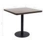 vidaXL Mesa bistró MDF marrón oscuro 80x80 cm vidaXL Mesa bistró MDF marrón oscuro 80x80 cm