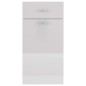 vidaXL Armario inferior madera ingeniería blanco brillo 40x46x81,5 cm vidaXL Armario inferior madera ingeniería blanco brillo 40x46x81,5 cm