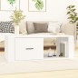 vidaXL Mesa de centro madera contrachapada blanco 100x50,5x35 cm vidaXL Mesa de centro madera contrachapada blanco 100x50,5x35 cm
