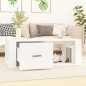 vidaXL Mesa de centro madera contrachapada blanco 100x50,5x35 cm vidaXL Mesa de centro madera contrachapada blanco 100x50,5x35 cm