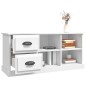 vidaXL Mueble para TV madera contrachapada blanco 102x35,5x47,5 cm