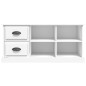 vidaXL Mueble para TV madera contrachapada blanco 102x35,5x47,5 cm
