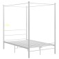 vidaXL Estructura de cama con dosel metal blanco 140x200 cm vidaXL Estructura de cama con dosel metal blanco 140x200 cm