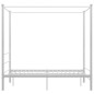 vidaXL Estructura de cama con dosel metal blanco 140x200 cm vidaXL Estructura de cama con dosel metal blanco 140x200 cm