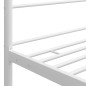 vidaXL Estructura de cama con dosel metal blanco 140x200 cm vidaXL Estructura de cama con dosel metal blanco 140x200 cm