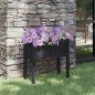 vidaXL Jardinera de madera maciza de pino negro 70x31x70 cm